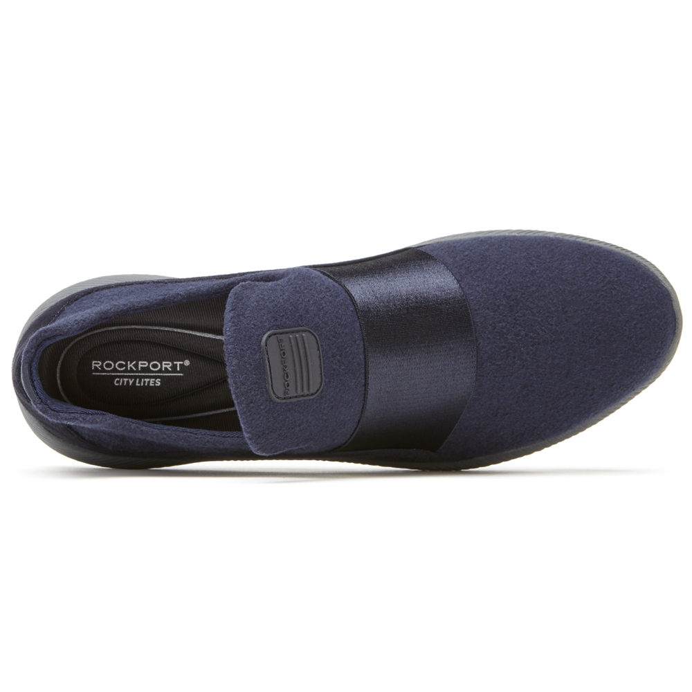 Rockport Singapore Womens Slip-On - City Lites Robyne Blue - UG8345601